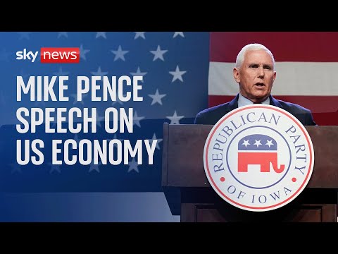 Watch live: Former Vice President Mike Pence delivers speech following Trump’s third indictment