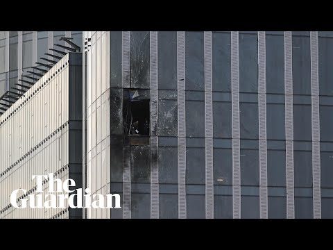 Drone hits building in central Moscow