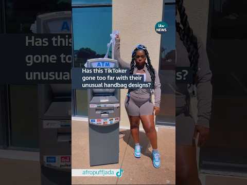 Police weren’t happy with this TikToker’s unique handbag #itvnews #fashion #police