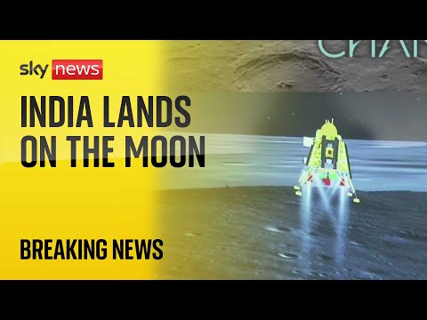 BREAKING: India lands a spacecraft on the moon’s south pole