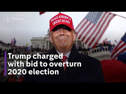 Trump charged with bid to overturn 2020 election results