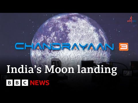 India Moon landing: Chandrayaan-3 spacecraft lands near south pole – BBC News