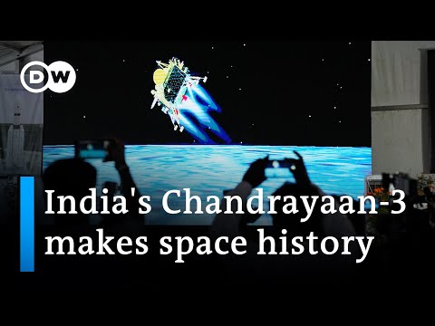 India spacecraft first to land on moon’s south pole | DW News