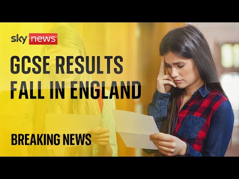 GCSE pass rates in England fall back to pre-pandemic levels