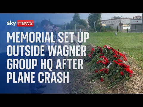 Watch live: Tributes laid at memorial for Yevgeny Prigozhin