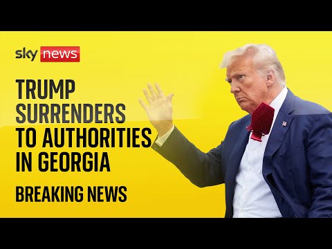 Watch live: Trump surrenders to authorities in Georgia