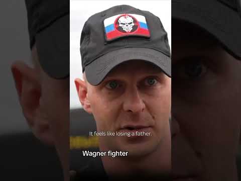 Wagner fighters have laid flowers and a flag at a memorial following news of Prigozhin’s death