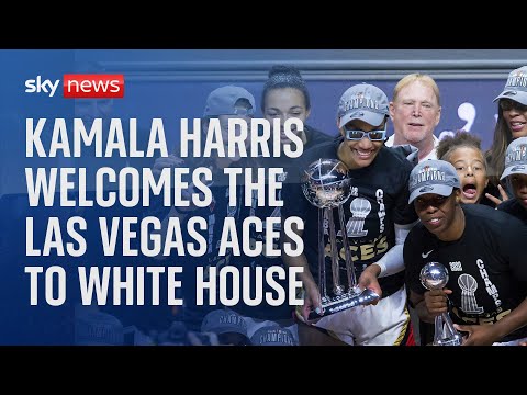 Watch live: Kamala Harris welcomes Las Vegas Aces to White House after 2022 WNBA Championship