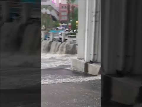 Floodwater surges through Las Vegas