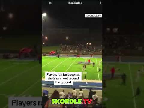 Chaos as shots fired at high school football game