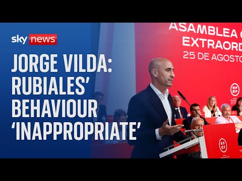 Spain: Jorge Vilda calls Rubiales’ behaviour ‘inappropriate’