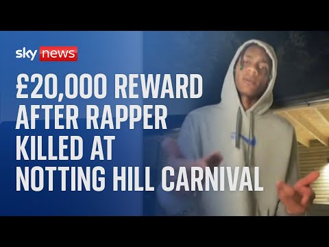 £20,000 reward to catch killer of rapper stabbed at Notting Hill carnival last year