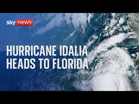 Hurricane Idalia heads for Florida and Governor DeSantis holds a news conference
