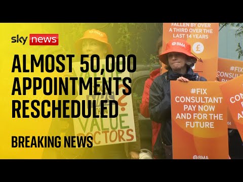 Almost 50,000 appointments rescheduled following late August consultant strikes
