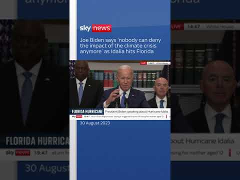 Joe Biden says ‘nobody can deny the impact of the climate crisis anymore’