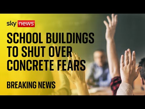School buildings in England forced to close over concrete safety fears