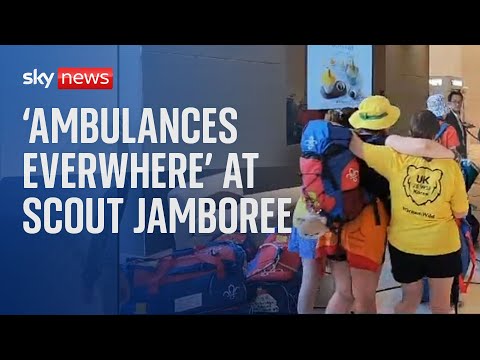 Thousands of Scouts moved into hotels after heatwave