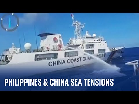 The Philippines accuses China’s coastguard of firing water cannon at its vessel