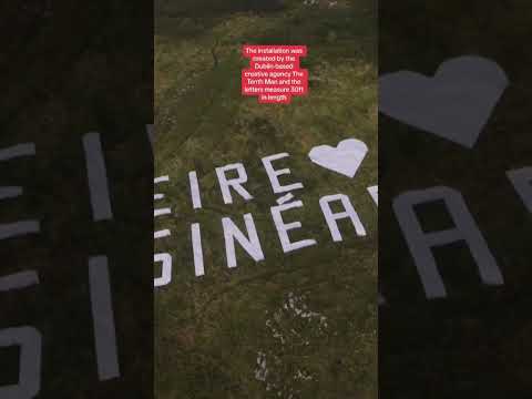 A hillside tribute to Sinead O’Connor has been unveiled close to town where singer will be buried