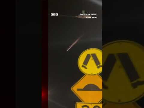 Fiery ‘meteor’ over Australia was “likely” a Russian space rocket. #Shorts #Russia #BBCNews
