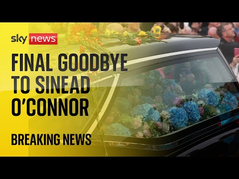 Fans gather to say a final goodbye to singer Sinead O’Connor