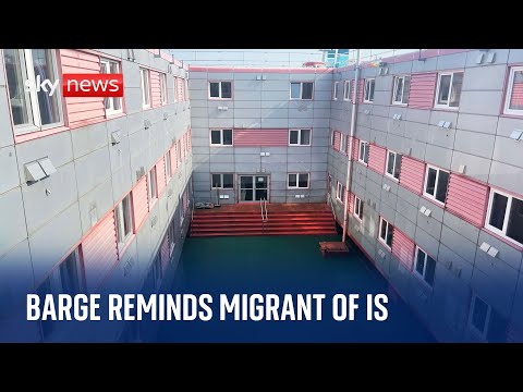 EXCLUSIVE: Asylum seeker says barge reminds him of ‘hiding from IS’