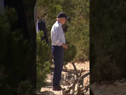 US: ‘Don’t jump!’ Joe Biden tells reporters on Grand Canyon visit