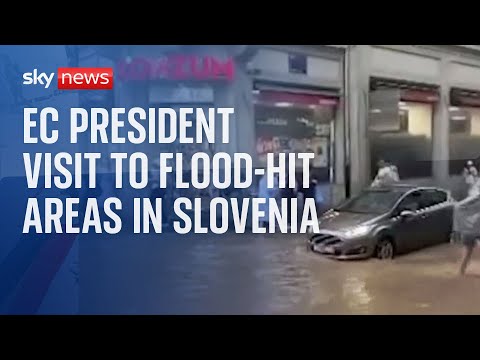 Watch live: Von Der Leyen gives statement following extreme floods in Slovenia