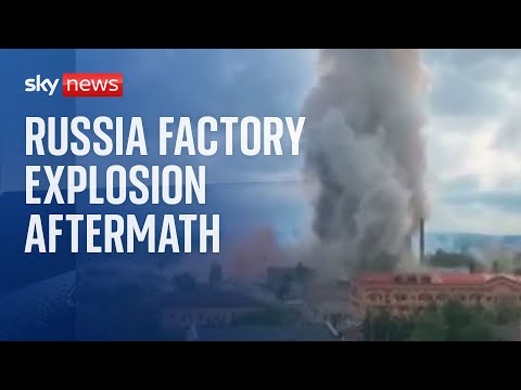 Aftermath of Russian factory explosion