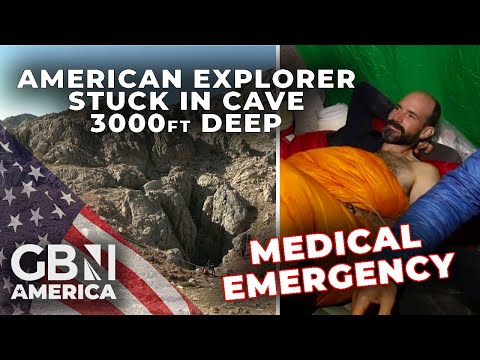 American trapped 3000ft below ground after medical emergency | Look inside the cave
