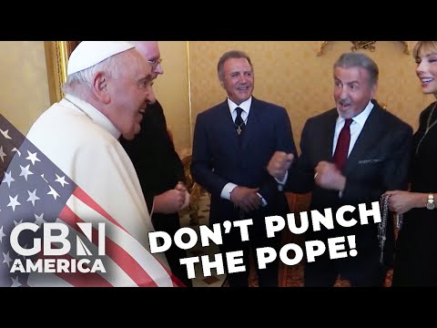 Don’t punch the Pope! | Stallone’s awkward encounter with the pope in the Vatican