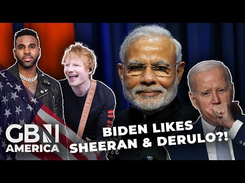Biden applauds performances of Jason Derulo & Ed Sheeran? | G20 arrival in New Delhi