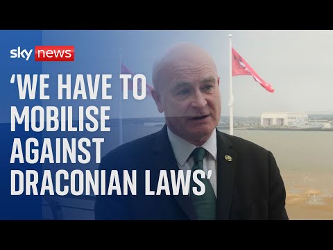 Mick Lynch: ‘We have to mobilise against draconian laws which will ban right to strike’