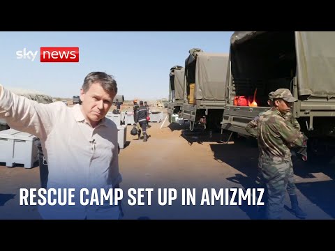 Morocco Earthquake: Search and rescue specialists set up base in Amizmiz
