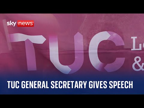Watch live: TUC general secretary Paul Nowak delivers speech ahead of conference
