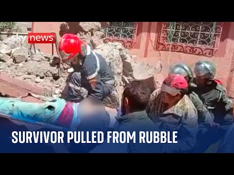 Morocco: Rescuers pull survivor from rubble after 6.8 magnitude earthquake