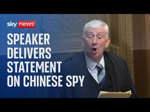 Watch live: Speaker delivers statement on Chinese spy