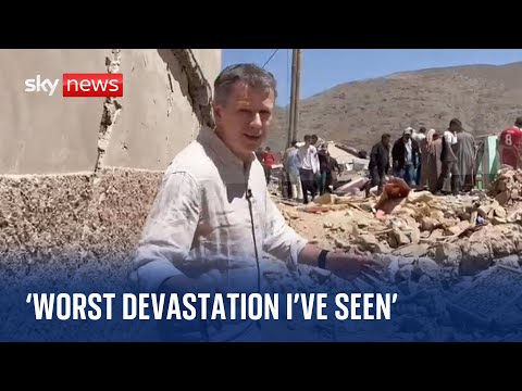 ‘The worst devastation I’ve seen’: Sky News reports from Moroccan village destroyed by earthquake
