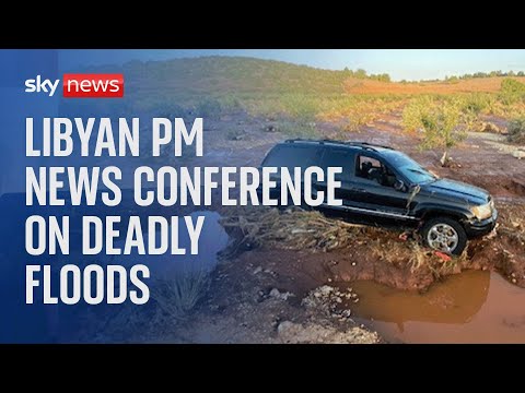 Watch live: Libyan PM holds news conference following major flooding