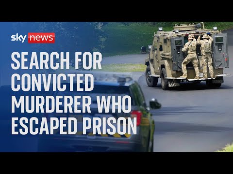 Aerial shots as search for escaped prisoner Danelo Cavalcante continues