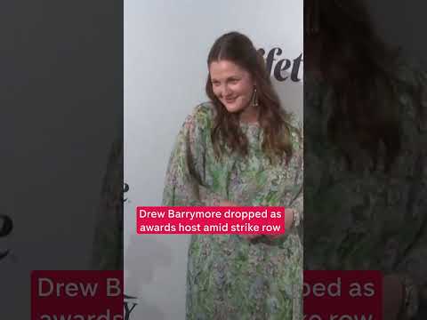 Drew Barrymore dropped as awards host amid strike row