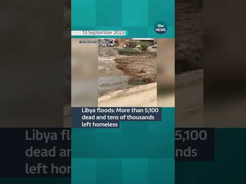 Libya floods: More than 5,100 dead and tens of thousands left homeless #itvnews #libya #floods