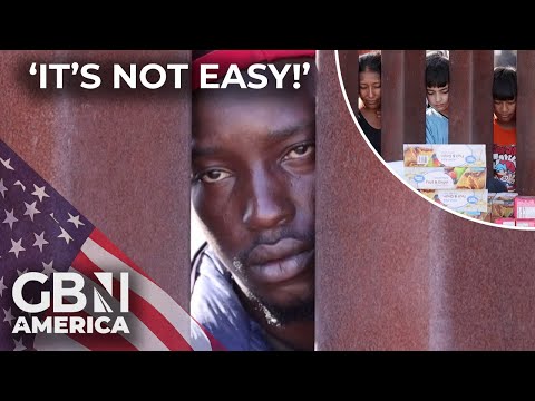 ‘It’s NOT easy!’ | Hundreds of migrants congregate between San Diego border barriers