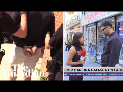 Man arrested after apparently groping Spanish reporter live on air
