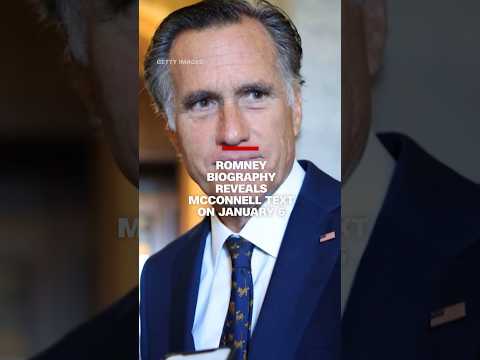 Romney biography reveals McConnell text on January 6