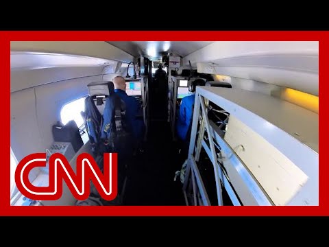 Reporter joins hurricane hunters from cockpit of ‘flying weather station’