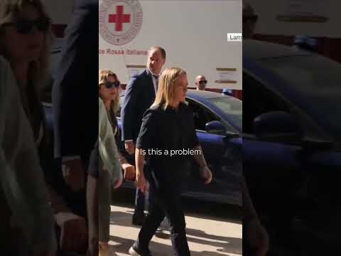 Meloni answers question from Sky News