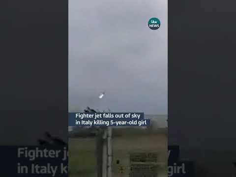 Fighter jet falls out of the sky killing a five-year-old girl
