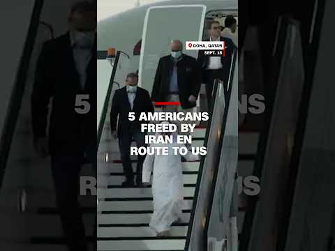 5 Americans freed by Iran en route to US