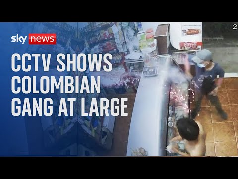 Colombia: CCTV shows ‘extortion gang’ at large